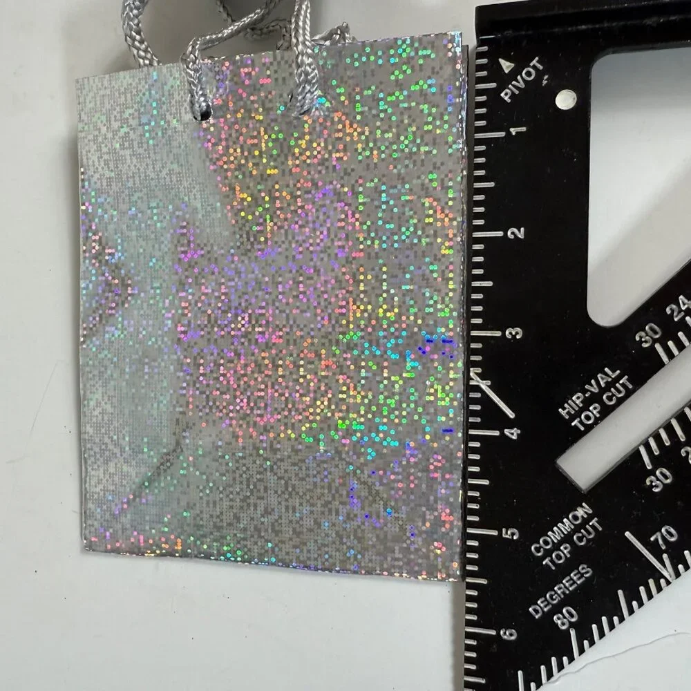 Gift Bag Lot of 35 Holographic Silver 4